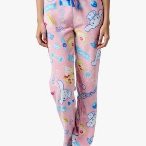 Cinnamoroll Sweet Treats Women's Cradle Pink Plush Sleep Pajama Pants